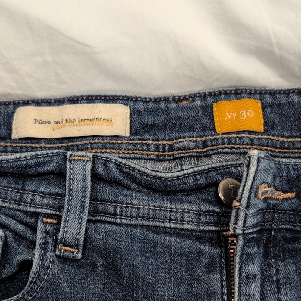 Pilcro Classic Blue Straight Leg Jeans